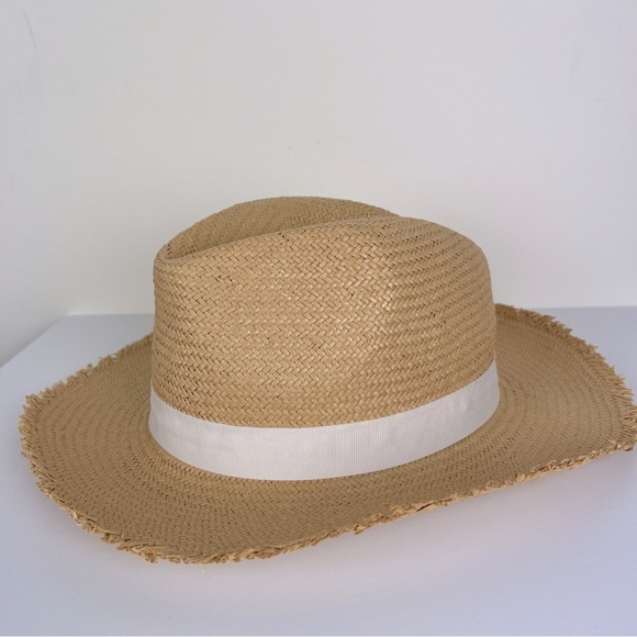 Hat Attack | Travel Packable Hat Chapeau Fringed Tan Grossgrain Ribbon Trim | OS main image 14